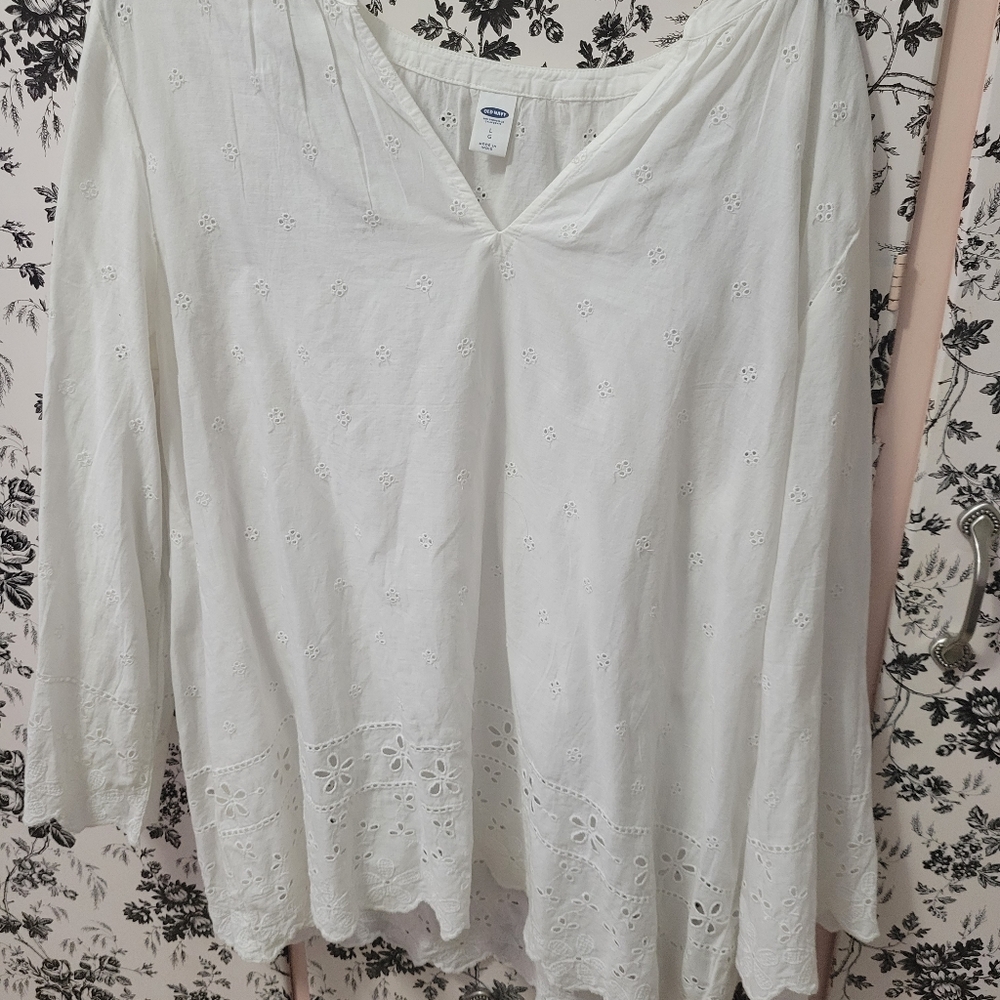 Old Navy white blouse